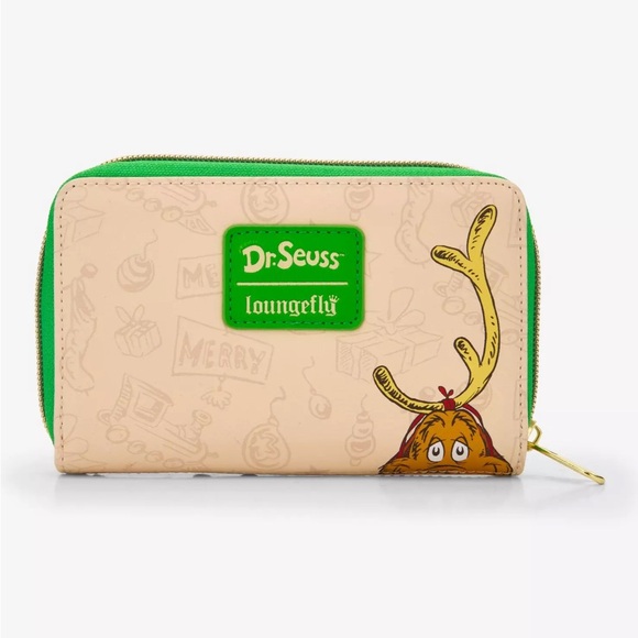 Loungefly Dr. Seuss How The Grinch Stole Christmas! Grinch Tree Wallet Hot Topic - Picture 4 of 5
